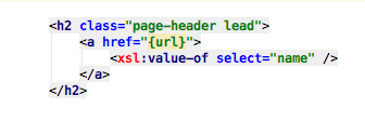 HTML and XSL mixed screenshot