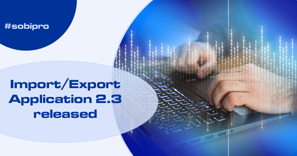 New version of Import/Export Application released