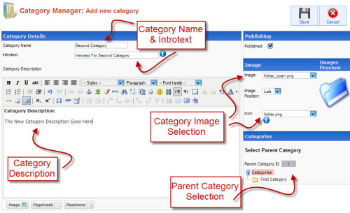 The Categories Manager