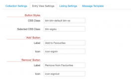 Entry View Settings