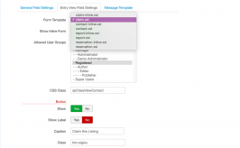 Contact Form Field for SobiPro component - entry view field settings