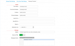 Contact Form Field for SobiPro component - email template settings