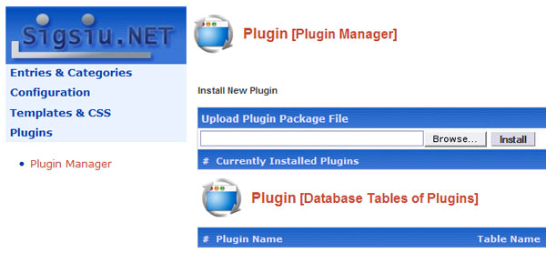 Import and Backup Plugin screenshot