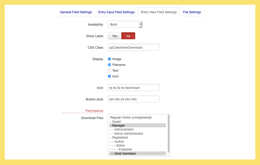 Download Field for SobiPro component  - Fields Manager: Entry View Field Settings screenshot