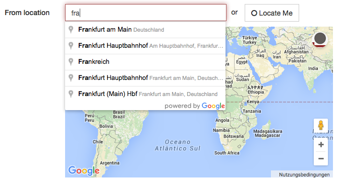 Google Autocomplete Search screenshot
