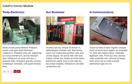 Entries Module for SobiPro component  - horizontal view screenshot