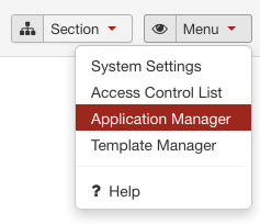 The Application Manager in SobiPro screenshot