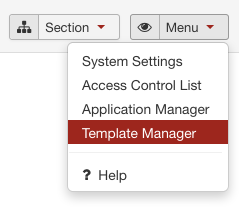 The global Template Manager in SobiPro screenshot