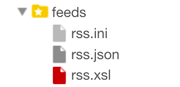 Template files in folder 'feeds' in default6 screenshot