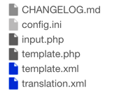 Template files in the root folder in default6 screenshot
