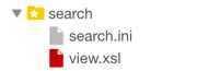 Template files in folder 'search' in default6 screenshot