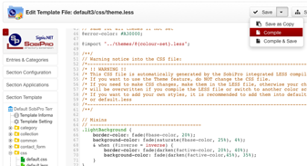 Integrated LESS compiler Integrated LESS compiler