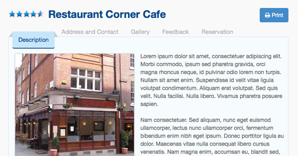 SobiRestara 3.0 - The new shiny Restaurant Guide template