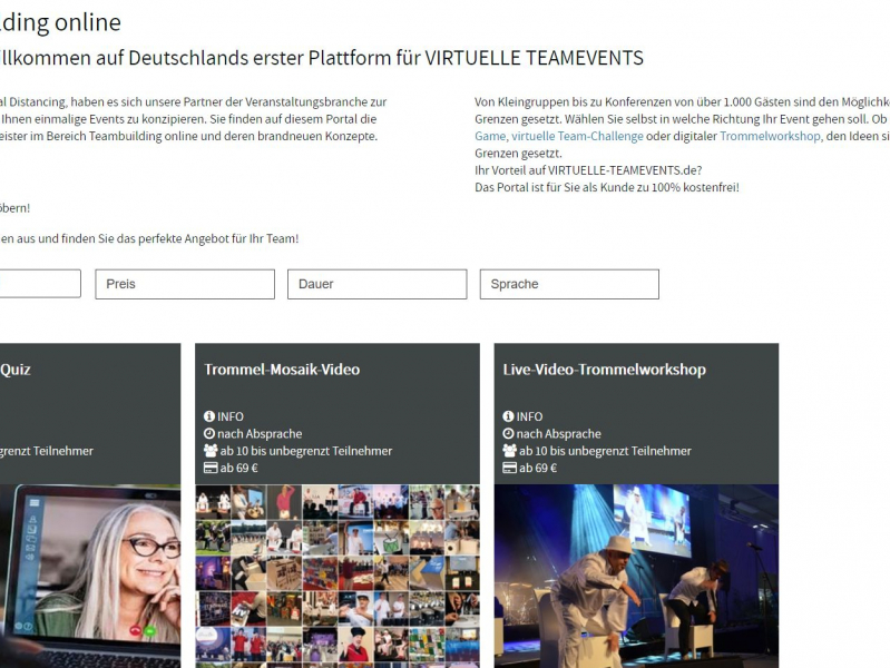 SobiPro Showcase: Virtual Online Team Events